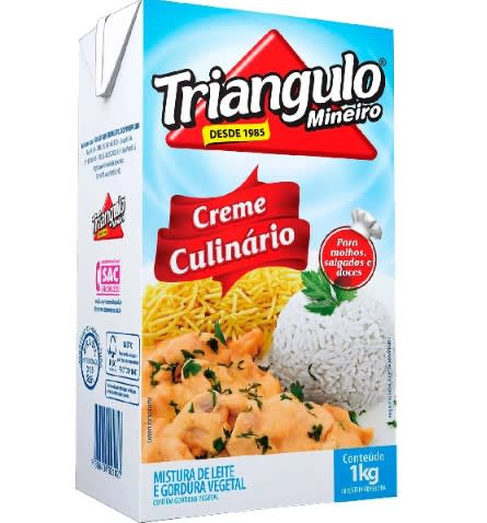 Creme Culinário Triângulo 1Kg - 12 Unidades